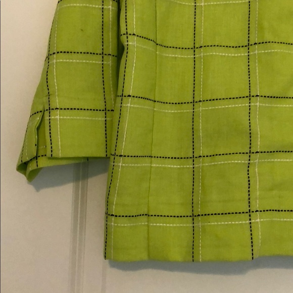 Westbound button down shirt 14 linen green loose - Picture 2 of 6